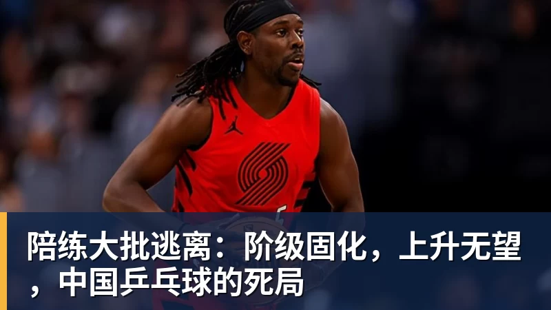 陪练大批逃离：阶级固化，上升无望，中国乒乓球的死局